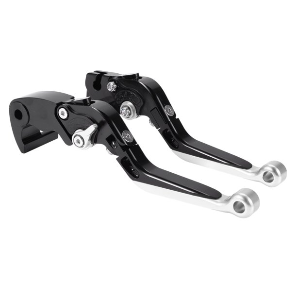 Palancas de freno y embrague cortas y largas únicas para Yamaha YZF R1 2015-2022, palanca de freno ajustable de aleación de aluminio, mango negro con extremo plateado