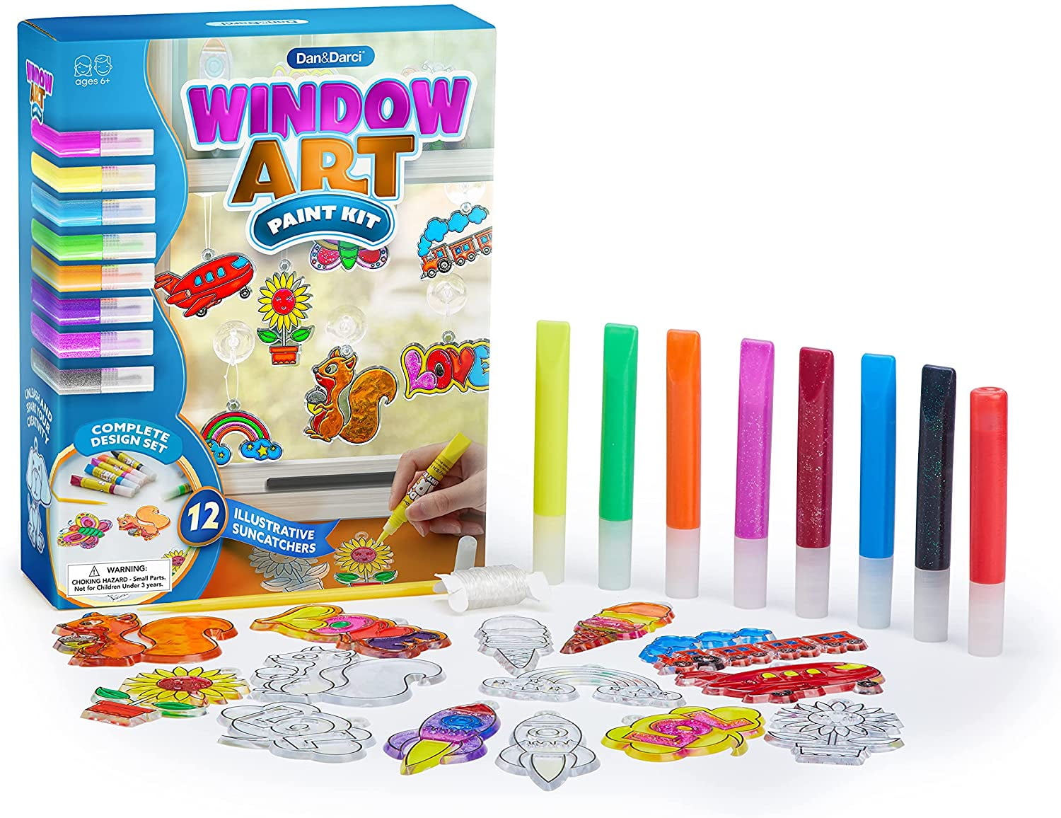 5pcs Children Window Art Kids Suncatcher Painting Kit Crafts Activities  Ideas Birthday Gifts DIY Make Own Key Chain Cartoon Toys - AliExpress