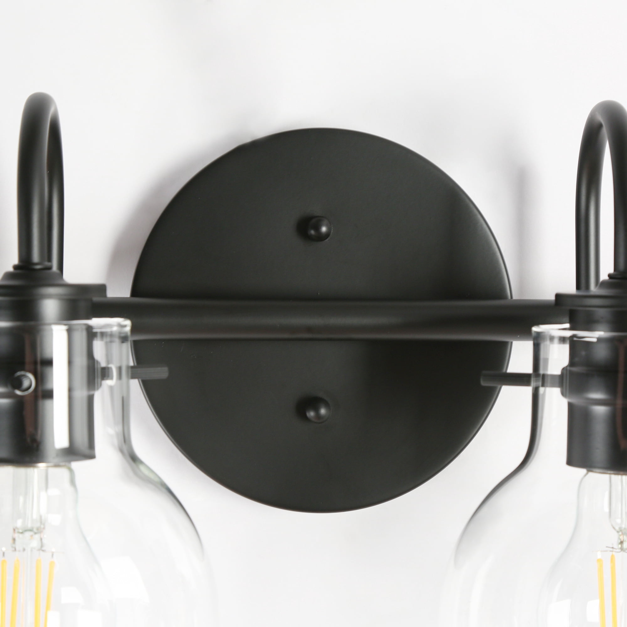 LNC Charm 28.5-in 4-Light Matte Black LED Modern/Contemporary Vanity Light