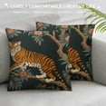 thumbnail image 3 of HENGT  Tiger Pillow Cover Peacock Forest Animal Decorative Throw Pillows Case Cushion Cover for Bedroom Sofa Living Room Couch Chair Office, 3 of 5