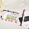 thumbnail image 2 of FORMRS 2 Pack Pencil Pouch for 3 Ring Binder with Clear Window Zipper Case, Pink Cartoon Ice Cream, 2 of 6