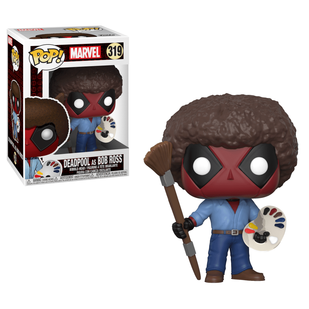 deadpool funko pop bob ross