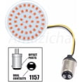 thumbnail image 4 of GHSDFBB 2\u201d LED Turn Signals Bullet Style 1157 SMD White Amber Front Turn Signal Bulbs + 1157 Double Connector Red Rear Turn Signal Lights Compatible for Harley Softail Dyna Sportster Tourin, 4 of 7
