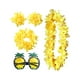 thumbnail image 2 of Conjunto de Traje de hawaiano tropical Hugo vestido de lujo Luau decoración de fiesta Amarillo falda hawaiana, 2 of 10