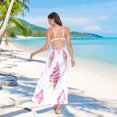thumbnail image 7 of FORMRS Womens Beach Sarong Semi-Sheer Bikini Wrap Skirt Swimsuit Cover-ups, Pink Cartoon Ice Cream, 7 of 7