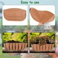 thumbnail image 4 of 3 Pack Thickened Window Box Insert Planter Basket Liners Brown Felt Gardening Mats Weatherproof Outdoor Container Pads, 4 of 8