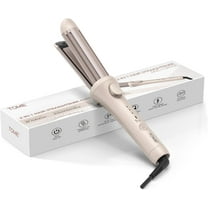 ToMe Hair Straightener and Curler 2 in 1 with Adjustable Temp for All Hair Types,Heating up Fast