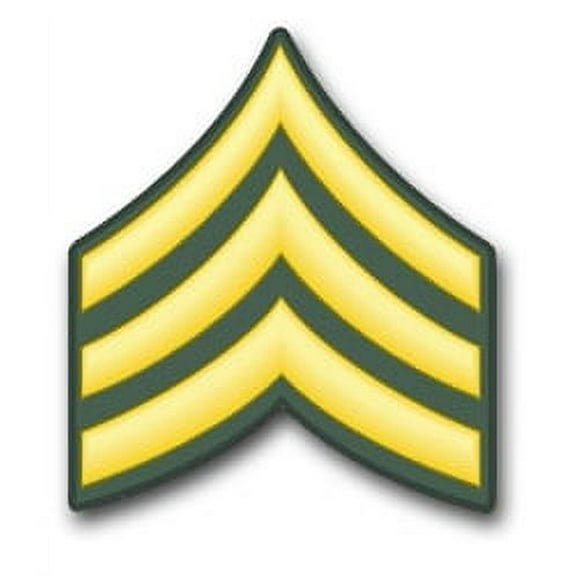 3.8 Inch U.S. Army Sergeant E-5 Window Sticker