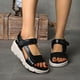 thumbnail image 1 of WILLBEST Sandalias De Plataforma Para Mujer, Sandalias De Cuña Para Mujer, Sandalias Con Punta Abierta Y Tira Trasera, Zapatos Bohemios De Vacaciones Para Damas, 1 of 9