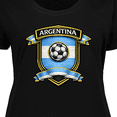 thumbnail image 4 of Inktastic Argentina Soccer Emblem Women's Plus Size T-Shirt, 4 of 5