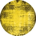 thumbnail image 1 of Ahgly Company Indoor Round Persian Yellow Bohemian Area Rugs, 5' Round, 1 of 4