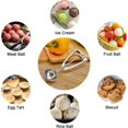thumbnail image 3 of Cuillre Glace, 4cm Cuillre Glace En Acier 304 Inoxidable Cuillre Glace Avec Dclencheur, Professionnelle Crme Glace Scoopers Pour Fruits Glaces, 3 of 5