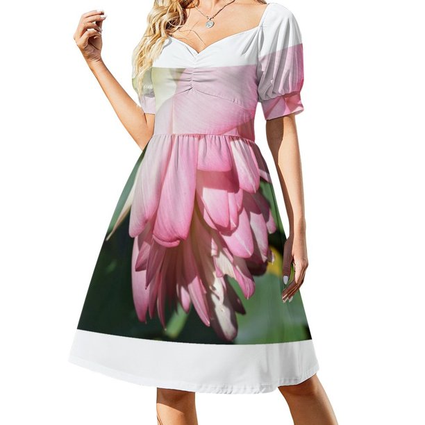 Sacred Lotus - Imagen 004 Vestido de manga corta vestido de invitado de boda 2025 Vestido femenino Traje de verano para mujer vestido de noche para mujer