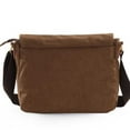 thumbnail image 5 of Men's Canvas Cross Body Bag Messenger Shoulder Book Bags School Satchel Vintage, 5 of 7