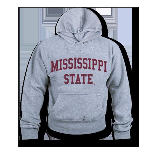 W Republic Jeu Jour Sweat à Capuche Mississippi State&44; Gris Bruyère - Extra Large