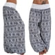 thumbnail image 5 of Pantalones holgados de pierna ancha con estampados para mujer, pantalones casuales, pantalones Harlan, 5 of 5