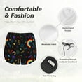 thumbnail image 4 of Hirioo Cartoon Pride Lgbt for Women's Double Layer Athletic Shorts High-Performance Gym Shorts with Inner Pocket, Elastic Waistband-Small, 4 of 7