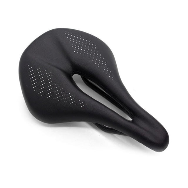 Asiento de bicicleta de carretera con base de fibra de carbono, relleno EVA y rieles de carbono 7x10mm - Ligero 160g, ancho 155mm, color negro