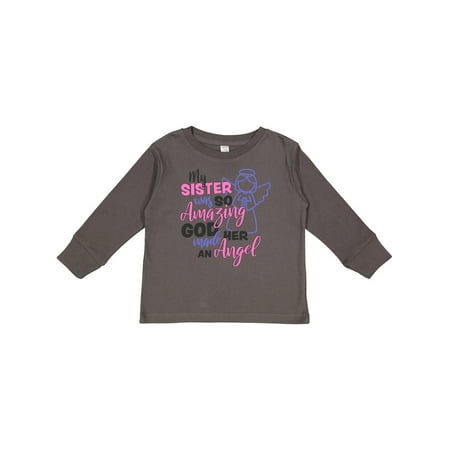 

Inktastic My Sister Was So Amazing God Made Her an Angel Gift Toddler Toddler Girl Long Sleeve T-Shirt