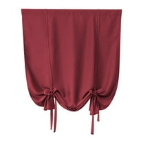 Ynlkorvg Window Curtains Curtain for Bathroom Kitchen Adjustable Balloon Roman Curtains for Small Window Room Darkening Shades Drapes Panel Rod Pocket Purple Home Essentials Red