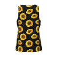 thumbnail image 5 of Easygdp Sunflower (2) Men's Tank Top, Sleeveless Muscle T Shirts, Breathable, Quick-Dry, Loose for Gym, Running, Fitness - 4X-Large, 5 of 9