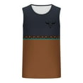 thumbnail image 4 of ALLLIST Men's Tank Tops Cotton Summer Sleeveless Pullover Brown Animal Print Comfy Undershirts for Men Size S-2XL, 4 of 4