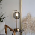 thumbnail image 2 of DecMode 22" Gold Desk Lamp with Clear Glass Shade, 2 of 10