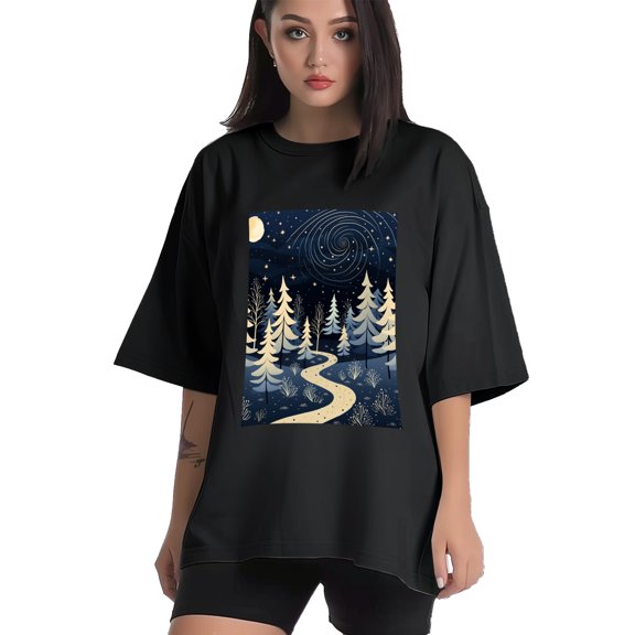 Plus Size Shirt for Women Black Tops for Women Short Sleeves Shirt for Women The Valley Of Darkness1 T Shirt Crewneck Shirt for Women XS