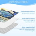 thumbnail image 4 of Ironing Mat Portable Ironing Blanket for Table Top Travel Ironing Pad for Washer Dryer 27.6" x 47.2" Blue Crab, 4 of 6