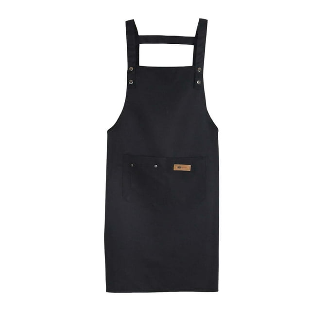 Delantal ajustable jinwen Delantal de arte Delantal de chef con bolsillos negro