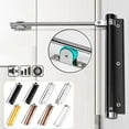 thumbnail image 3 of Yunuuuoa Ferme-Porte Automatique Tampon Hydraulique Ressort Réglable Dispositif de Fermeture de Porte Intérieur Commercial Résidentiel pour Portes en Bois Maison Bureau, 3 of 3