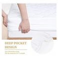 thumbnail image 6 of King Quilted Fitted Waterproof Mattress Pad, Breathable Soft Filling Mattress Protector, 8-21 Inches Deep Pocket Noiseless Mattress Cover (White), 6 of 9