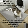 thumbnail image 3 of HCY&WLD Cat Litter Mat, Waterproof Double Layer Honeycomb Litter Trapping Mats, Easy to Clean, Less Waste (30"x22", Gray), 3 of 8