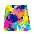 thumbnail image 5 of BiZtdJrK Big and Tall Shorts for Men Fashion Graffiti Print Swim Trunks Summer Casual Drawstring Waist Board Shorts Hawaiian Vacation Shorts with Pockets Multicolor XXXXXL, 5 of 8