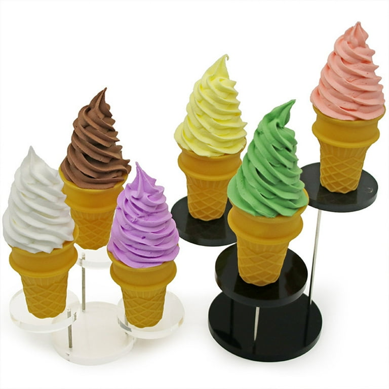 HGYCPP Colorful Realistic Fake Ice Cream Cone Window Display Model