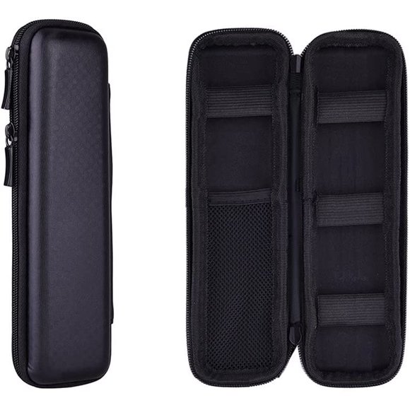 navor Étui Support en Cuir PU de Qualité Supérieure Compatible avec iPad Pro Pencil / pour Stylet Samsung / pour Surface Pen, Étui Pochette de Transport Noire