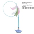 thumbnail image 7 of Pebbuoy Funny Cat Stick Toy with Detachable Teaser Wand And Sucker Base Interactive Fluffy Feather Kitten Play Toy for Cat Supplies, 7 of 7