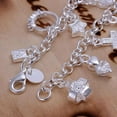 thumbnail image 4 of 925 Sterling Silver Bracelet Good Luck Cross 8 Inches 3MM Lobster L48, 4 of 4