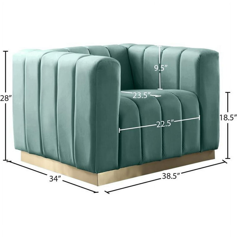 Meridian Furniture Marlon Velvet Chair Meridian Furniture Marlon Velvet Chair