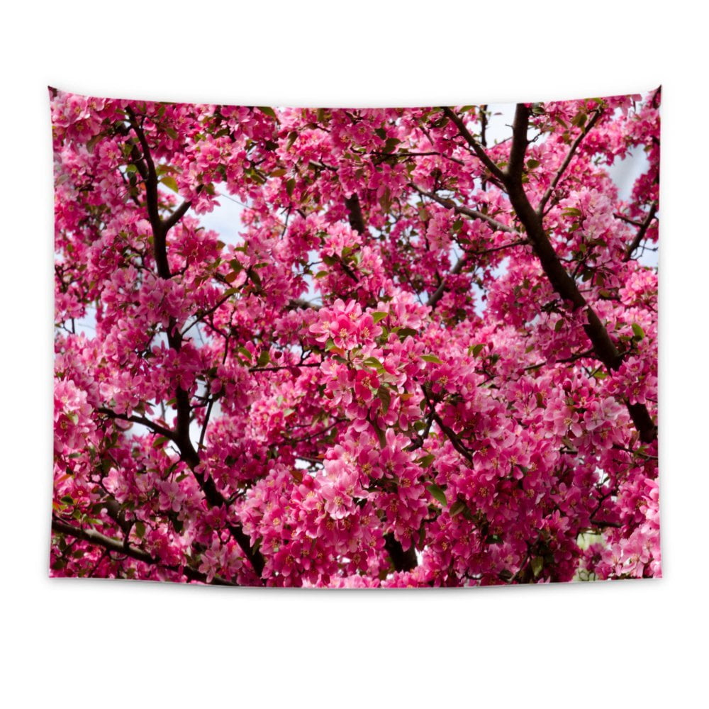POPCreation Flowers Twigs Branches Tapestry Wall Hanging Bedspread Dorm