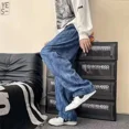 thumbnail image 5 of Pantalones holgados estilo hip hop para hombre, estilo hippie, rectos, de pana, anchos, largos, clásicos, de poliéster Y2k, para otoño e invierno, 5 of 5