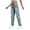 Blue, variant on Sngxgn Women's Skinny Ripped Jeans Stretch Mid Rise Distressed Denim Pants(Blue,XXL)