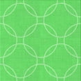 thumbnail image 1 of Ahgly Company Indoor Square Patterned Neon Green Area Rugs, 4' Square, 1 of 6