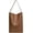 Brown, variant on Womens Trendy PU Leather Tote Bag Large Bucket Shoulder Purse Casual Work Handbag Hook-Loop Closure Satchel 2pcs