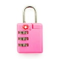 Miami CarryOn TSA Approved Combination Padlock / Luggage Lock (Hot Pink)