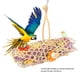 thumbnail image 2 of Juguete colorido para loros Ticfox papeles para masticar periquitos pájaros juguetes colgantes de entrenamiento, 2 of 11
