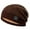Coffee, variant on Women's Sunshade Hat for Men's and Women's Woolen Knitted Hats with Thick Winter Warm Head Circumference Wrap Caps(Red,One Size)