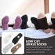 thumbnail image 4 of 4 pares sin calcetines antideslizantes antideslizantes unisex deportes calcetines de tobillo de corte de dos dedos, 4 of 4