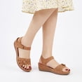thumbnail image 5 of Ecetana Wedge Sandals for Women Foot Massage Sandals Summer Dressy Platform Walking Sandals, 5 of 6