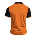 thumbnail image 4 of Garbnen Mens Polo Shirts Short Sleeve Collared Mens Golf Shirt Casual Color Block Breathable Work Sports Mens Workout Shirts Orange XL, 4 of 6